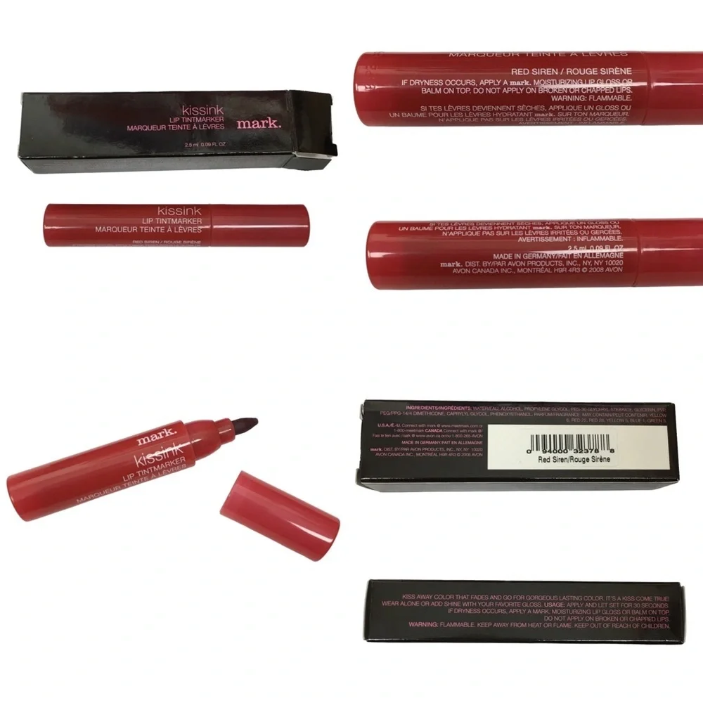 mark. Kissink Tintmarker Minificent Glow Baby Glow Whisper Kiss Blush Lot of 5